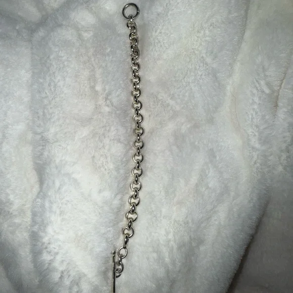 “OTC Signed” 925 Italy Marked Rolo Toggle Bracelet “ - Picture 17 of 17
